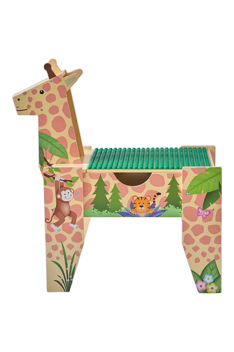 Jungle Giraffe 2-in-1 Activity Table, Alternate, color, YELLOW
