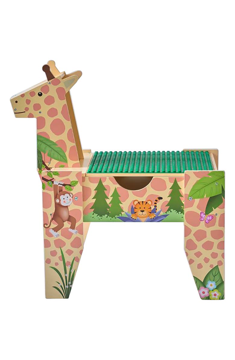 Teamson Kids Jungle Giraffe 2-in-1 Activity Table, Alternate, color, Yellow