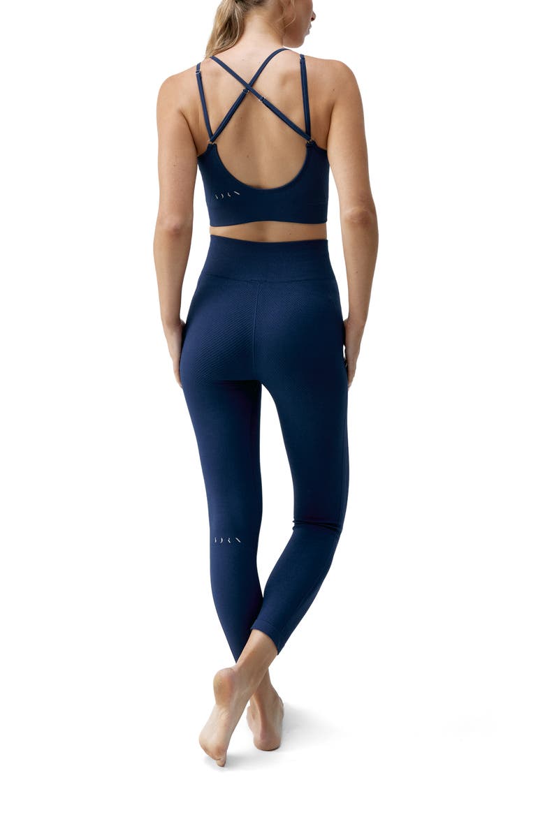 Sarvan Medium Support Seamless Sport Top, Alternate, color, Sailor Blue