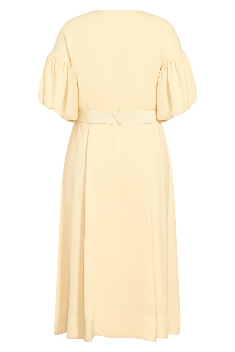 Golden Minute Belted Dress, Alternate, color, STRAW