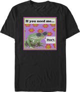 Lost Gods Men's Lost Gods Groovy Frog Don't Photo Graphic T-Shirt