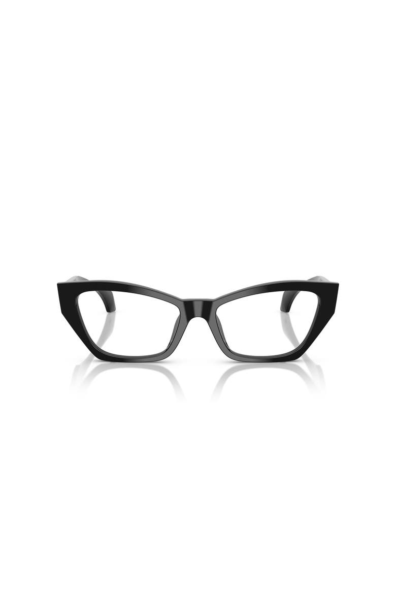 Versace 52mm Cat Eye optical glasses, Alternate, color, Black
