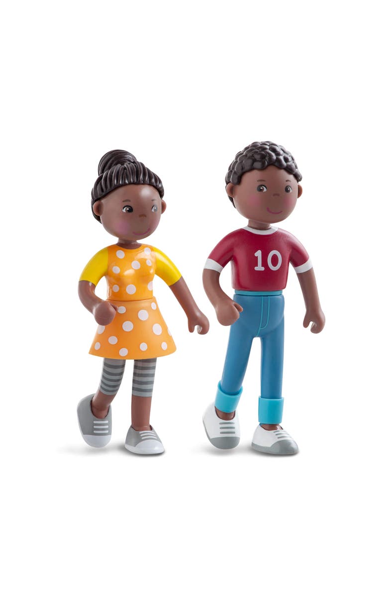 HABA Little Friends Family Time - Mom, Dad and Baby Dollhouse Toy Figures, Alternate, color, Multi