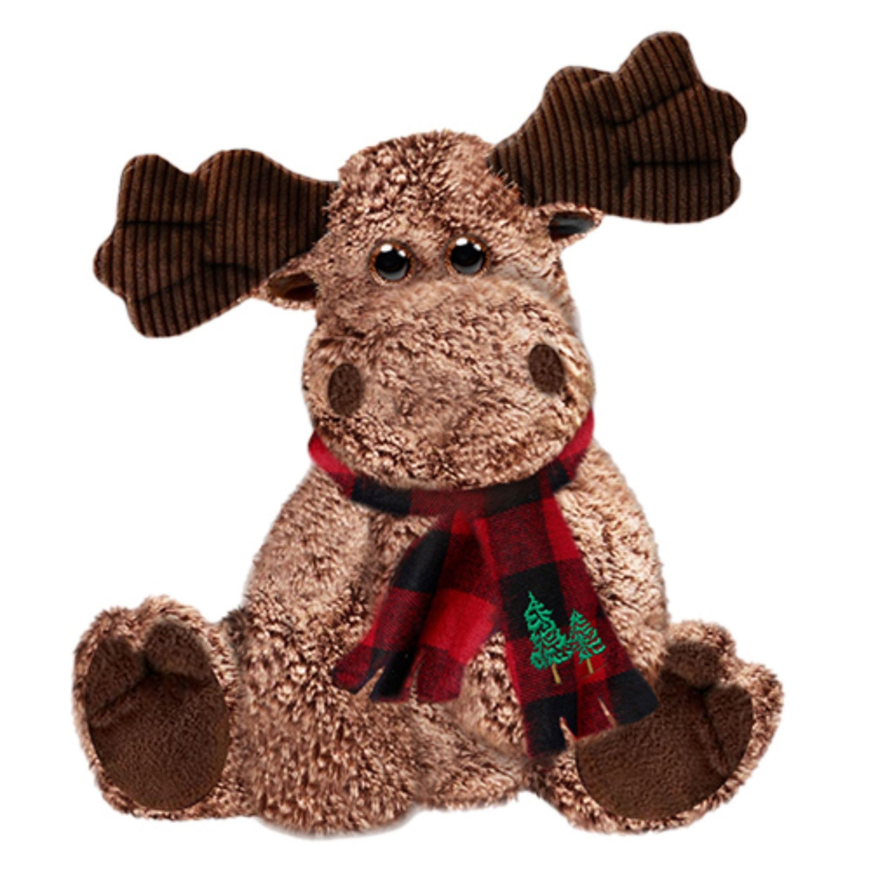 First & Main 7 Inch Xmas Marley Moose Plush in Brown 
