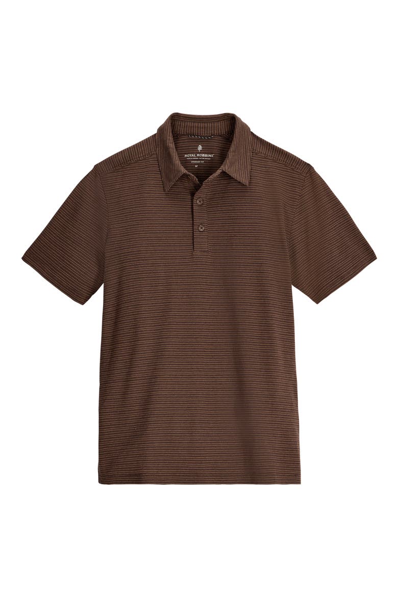 Vacationer Polo, Main, color, SEAL BROWN STRIPE