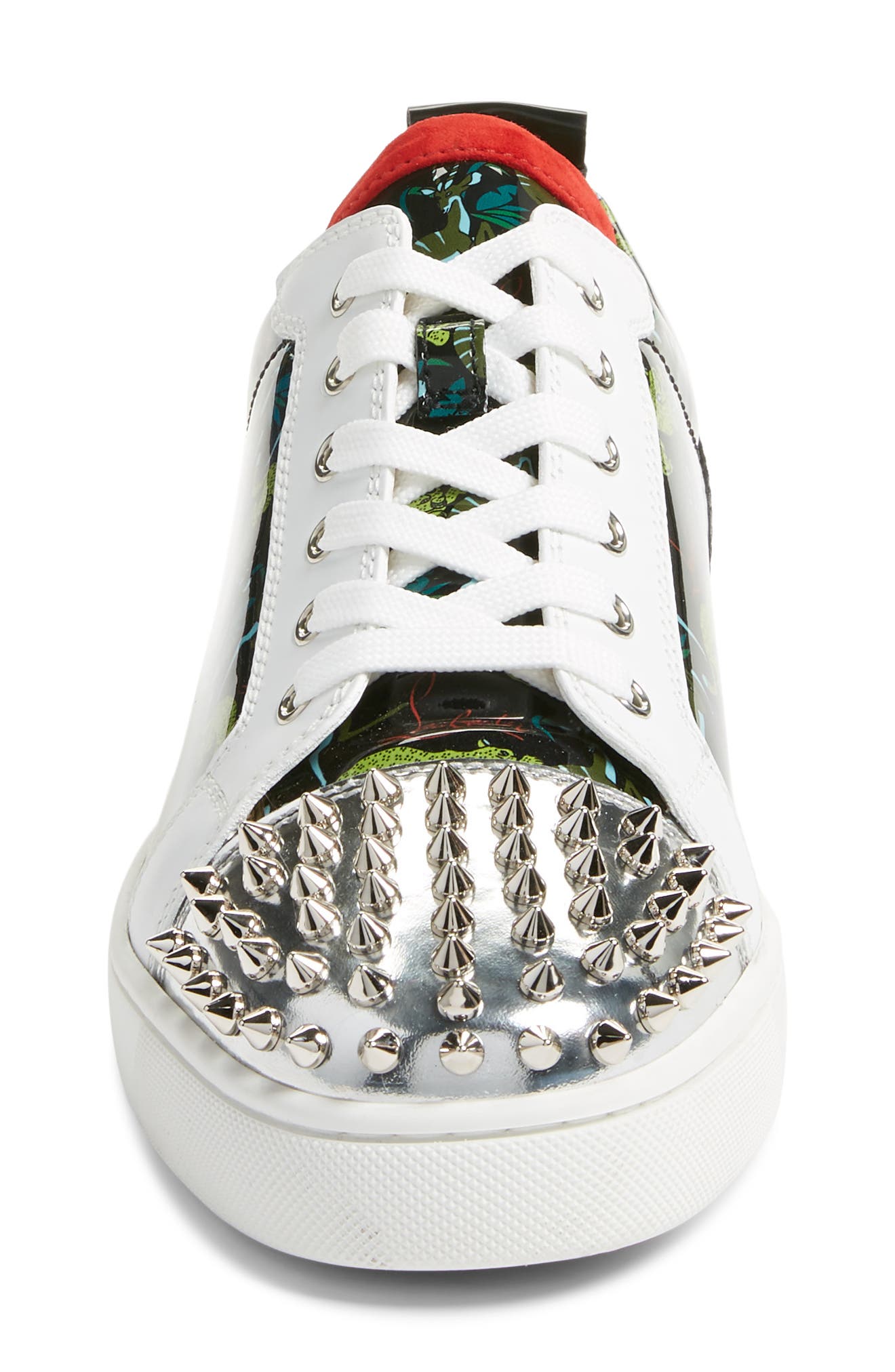 Christian Louboutin Louis Spikes Junior Low Top Sneaker, Alternate, color, 