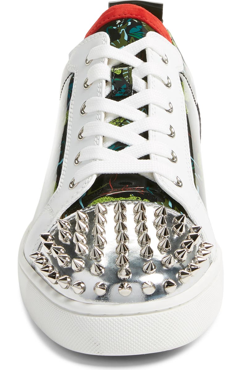 Christian Louboutin Louis Spikes Junior Low Top Sneaker, Alternate, color,