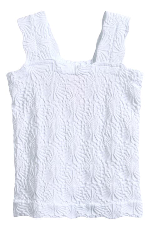 Kids' Floral Textured Tank Top (Big Kid)