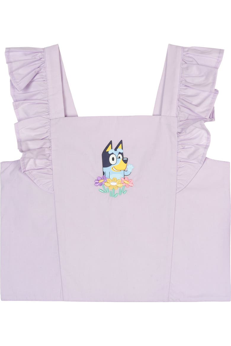 Sleeveless Tank Top and Bubble Skort Set, Alternate, color, Light Lavender Bluey