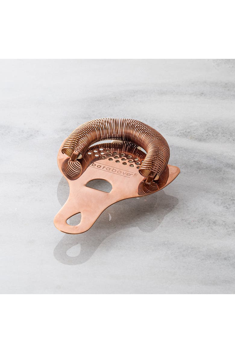 Antique Copper Hawthorne Cocktail Strainer, Alternate, color, Antique Copper