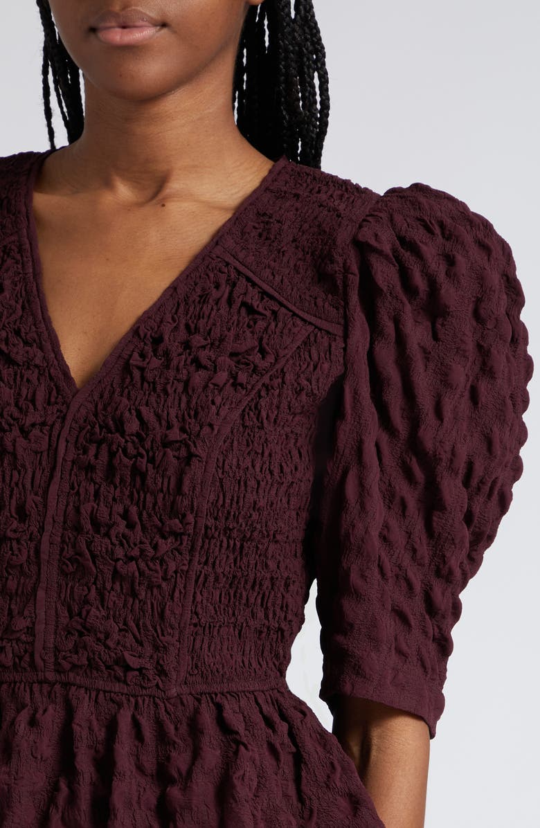 Sea Piero Puff Sleeve Seersucker Top, Alternate, color, 