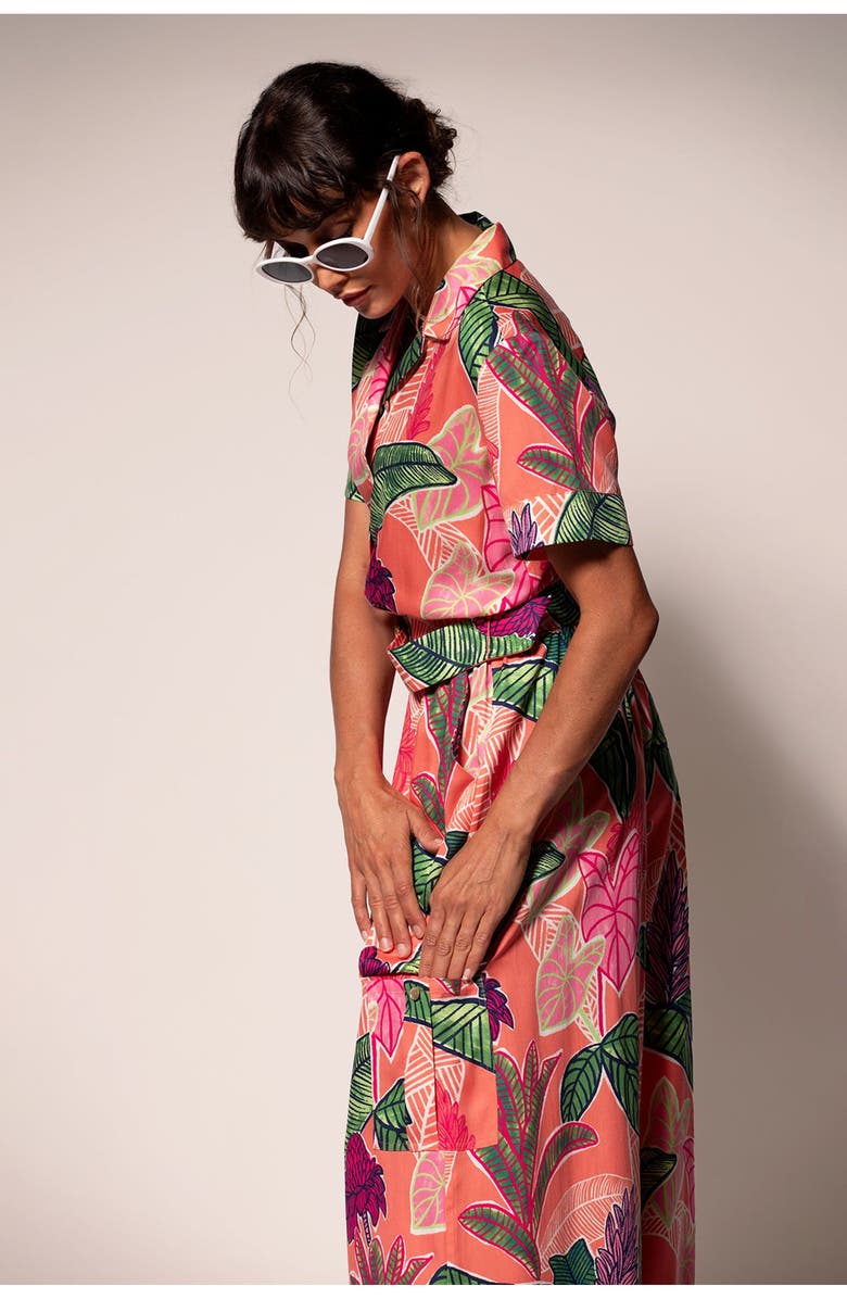 Tori Richard Garden Island Charla Jumpsuit, Alternate, color,