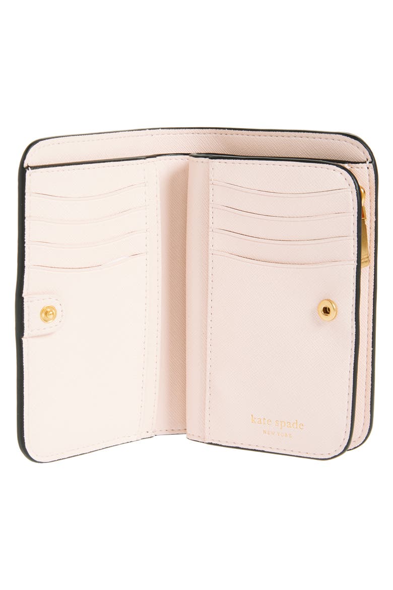 morgan compact wallet, Alternate, color, BLACK