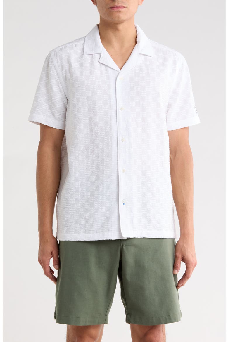 Check Camp Shirt, Main, color, BRIGHT WHITE