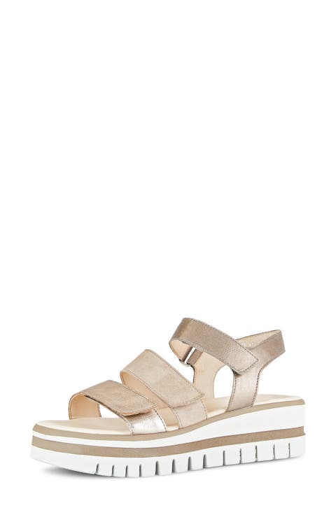 Strappy Wedge Sandal (Women)