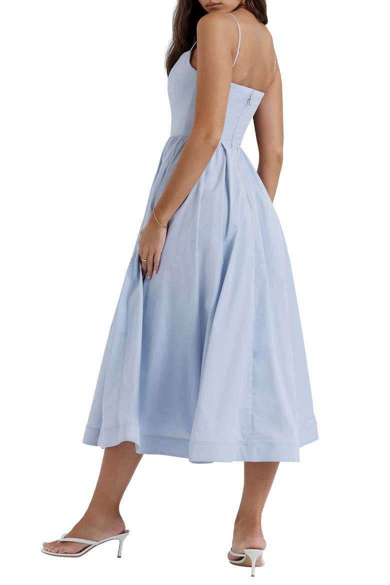 Lolita Corset Cotton Blend Fit & Flare Dress, Alternate, color, SOFT BLUE