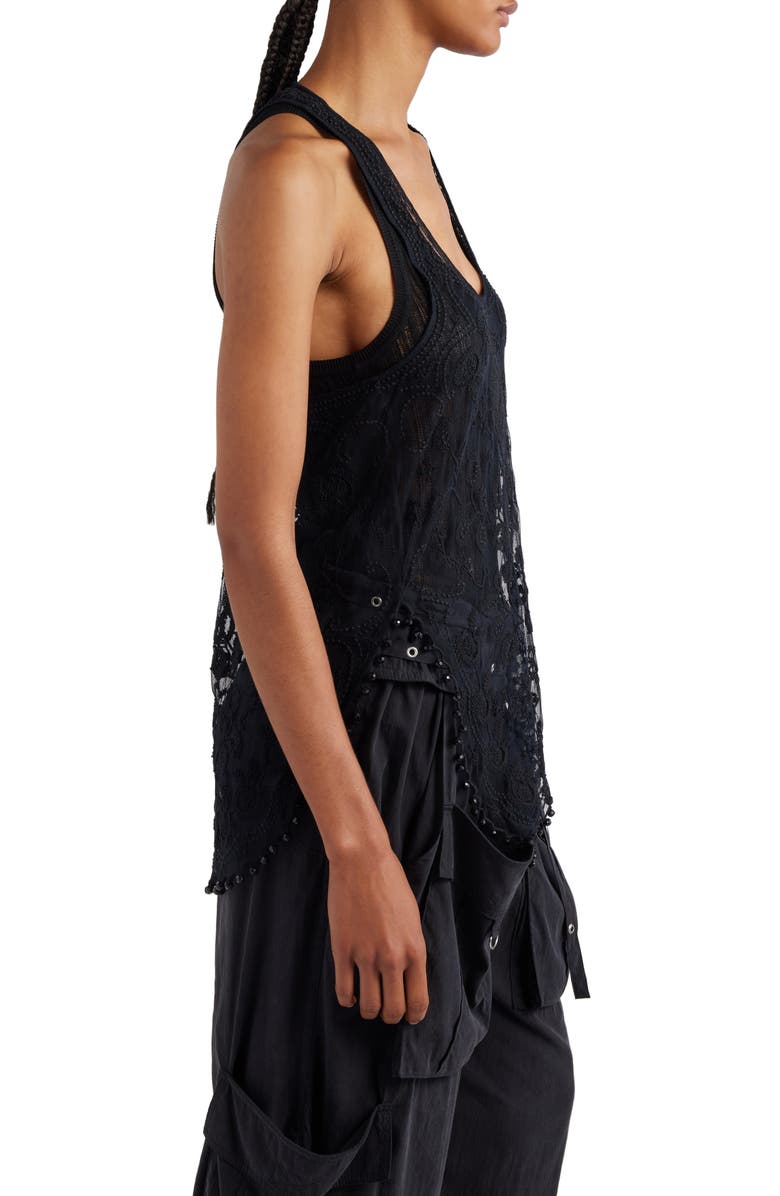 Isabel Marant Violette Sheer Lace Tank, Alternate, color, 