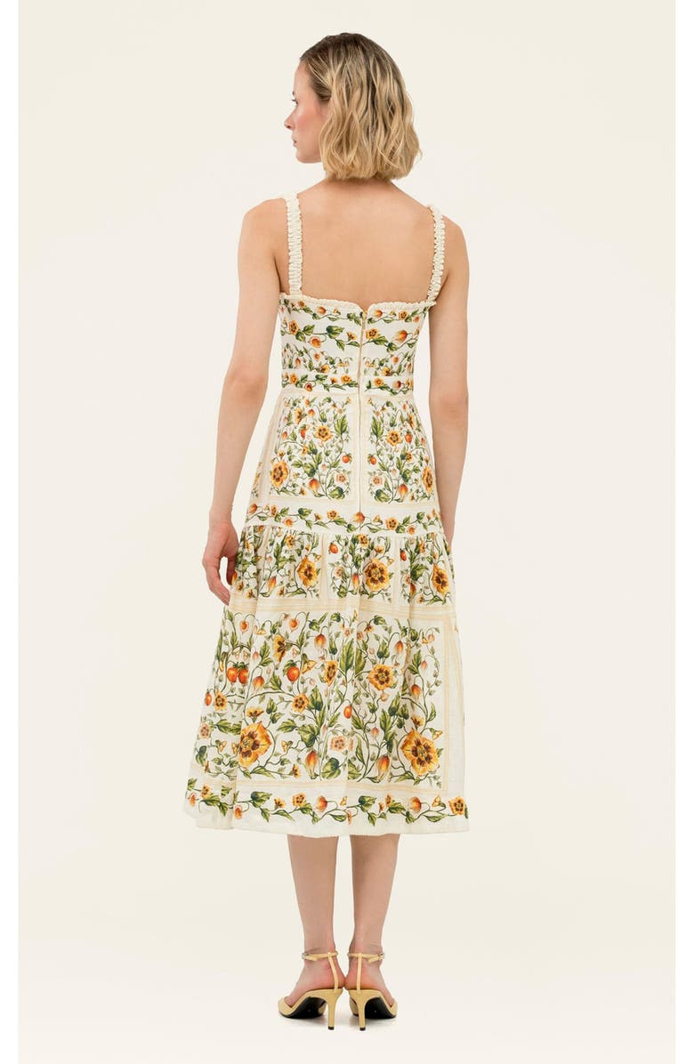 Agua by Agua Bendita Níspero Uchuva Midi Dress, Alternate, color, Multi