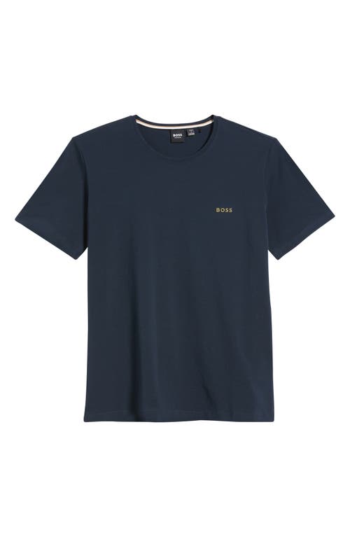 Hugo Boss Boss Mix Match Pajama T-shirt In Dark Blue