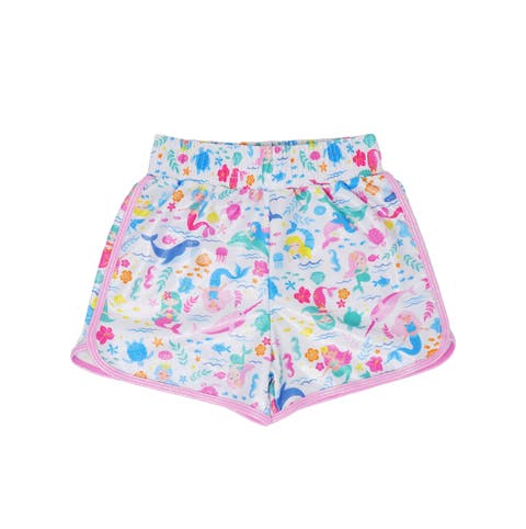 Girls' Sustainably Made UPF 50+ Morgan Retro Swim Shorts