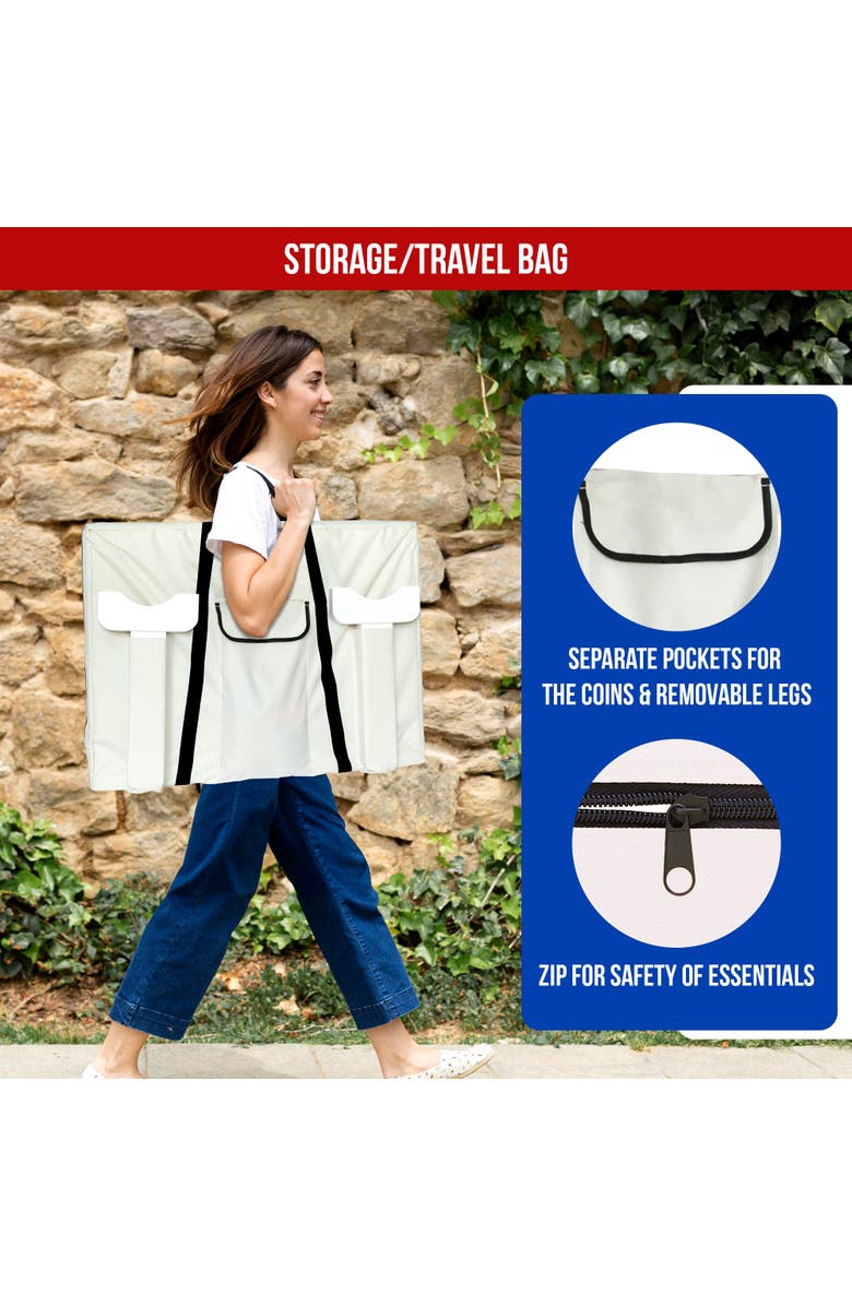 Bolaball Giant 4Inarow White 32X24", Outdoor Wooden Game, Kids & Adults, Alternate, color, Multicolored