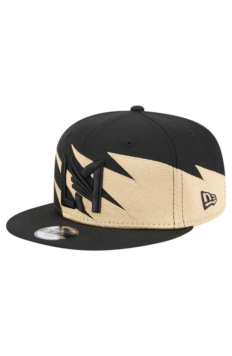 New Era Youth New Era  Black/Gold LAFC Jagged 9FIFTY Snapback Hat, Main, color, 