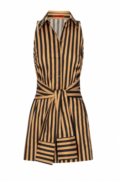 Inna Sleeveless Poplin Mini Dress