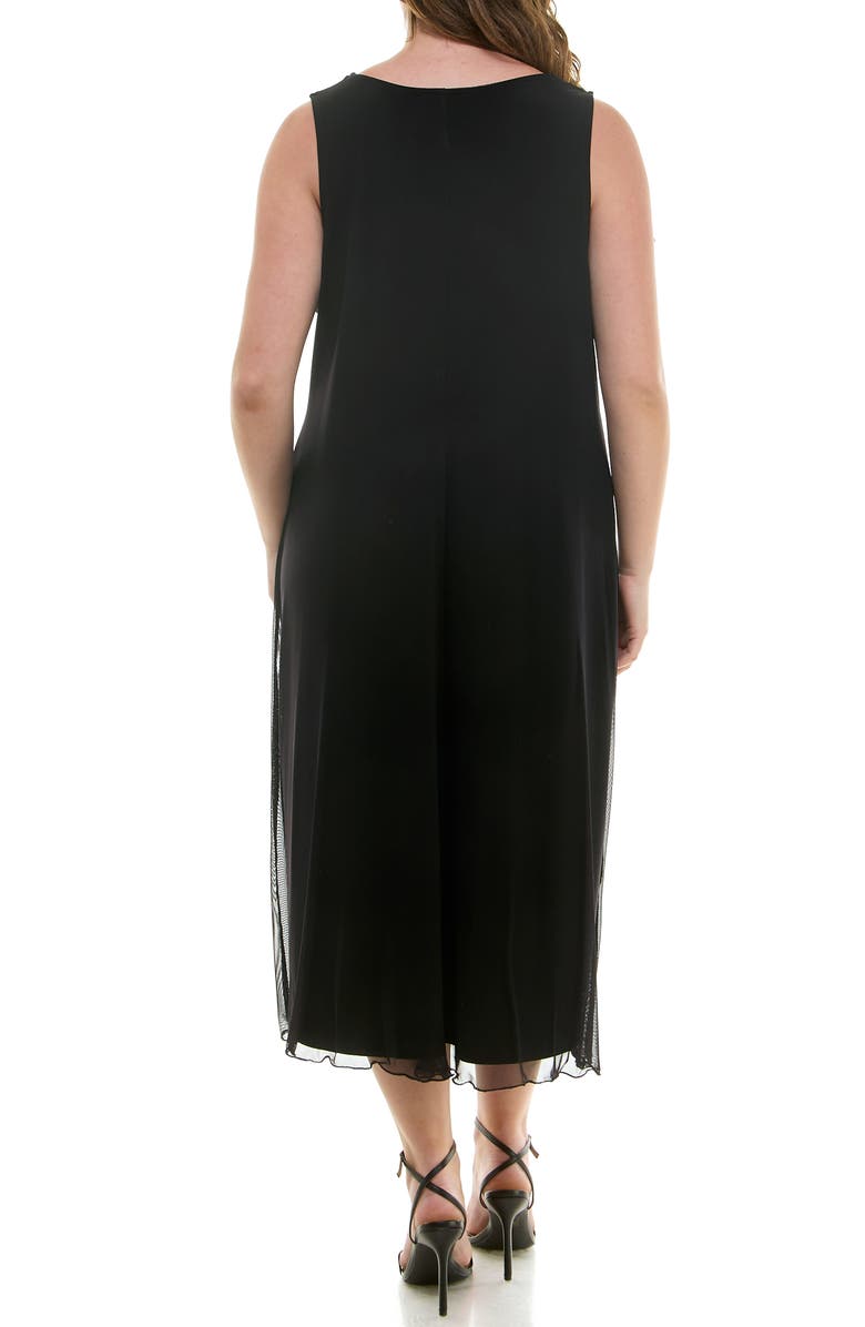 bebe Powermesh A-Line Tank Dress, Alternate, color,