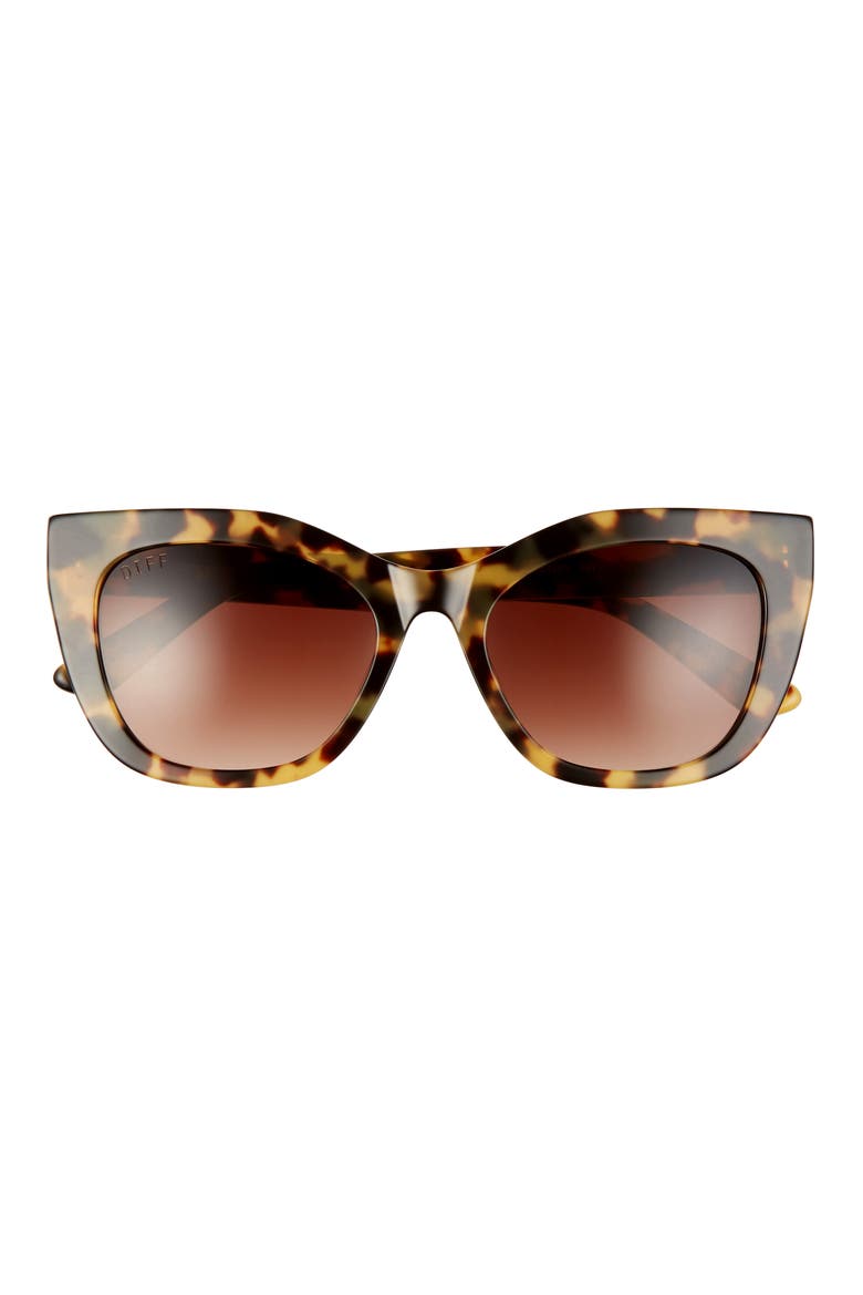 Georgia 54mm Cat Eye Sunglasses, Main, color, AMBER TORTOISE/ BROWN GRADIENT