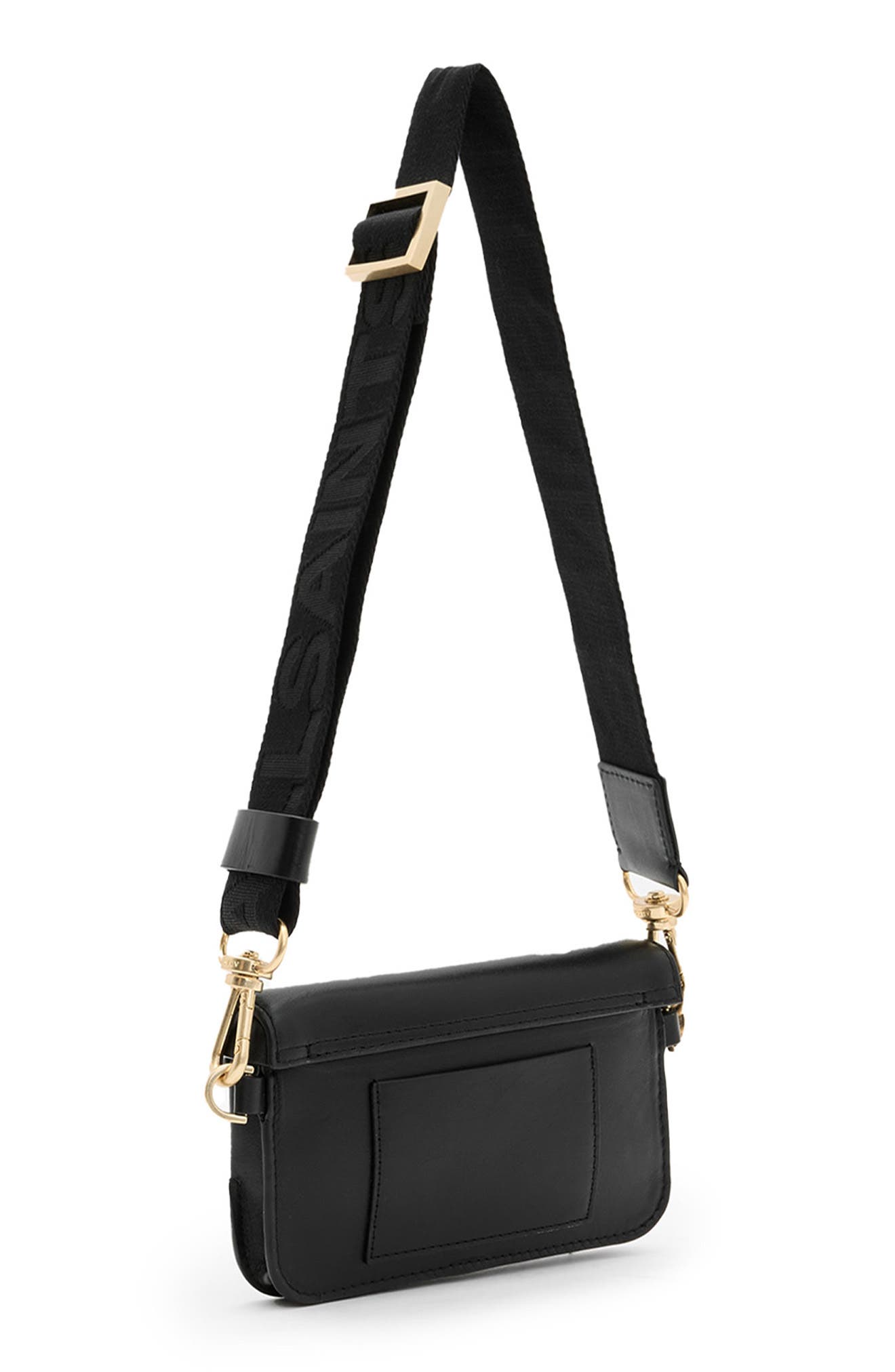 AllSaints Zoe Leather Crossbody Bag, Alternate, color, 