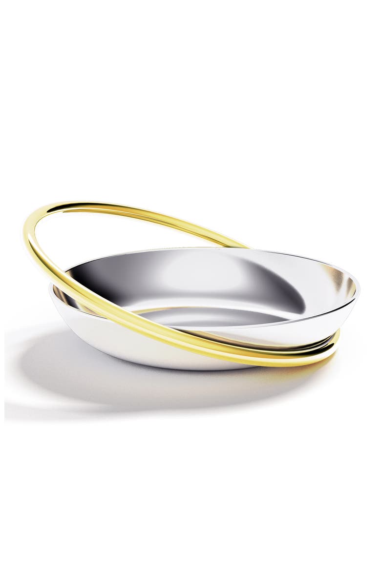 Ring Petite Dish, Main, color, SILVER / GOLD