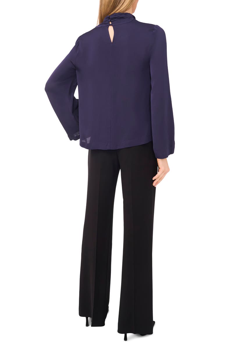 Ted Baker Flowy Long Sleeve Georgette Top, Alternate, color, Baritone Blue