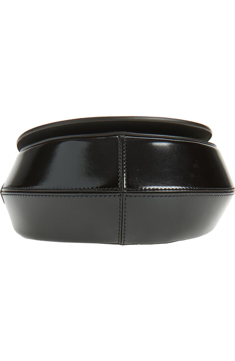 Dries Van Noten Arc Patent Leather Crossbody Bag, Alternate, color, Dark Brown 704