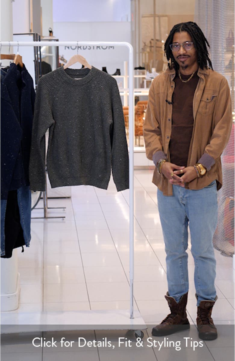 Inverness Rib Crewneck Sweater, sales video thumbnail