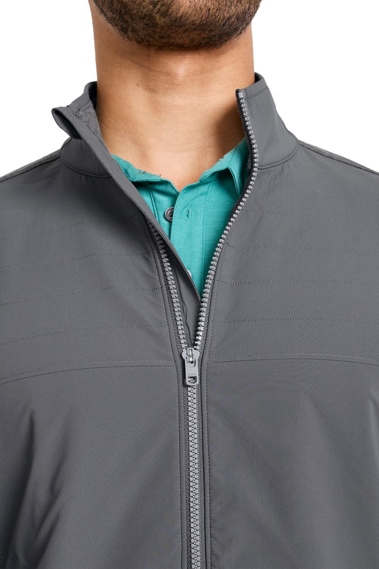 Mens EverActive Mixed Media Jacket, Alternate, color, Grey Heather