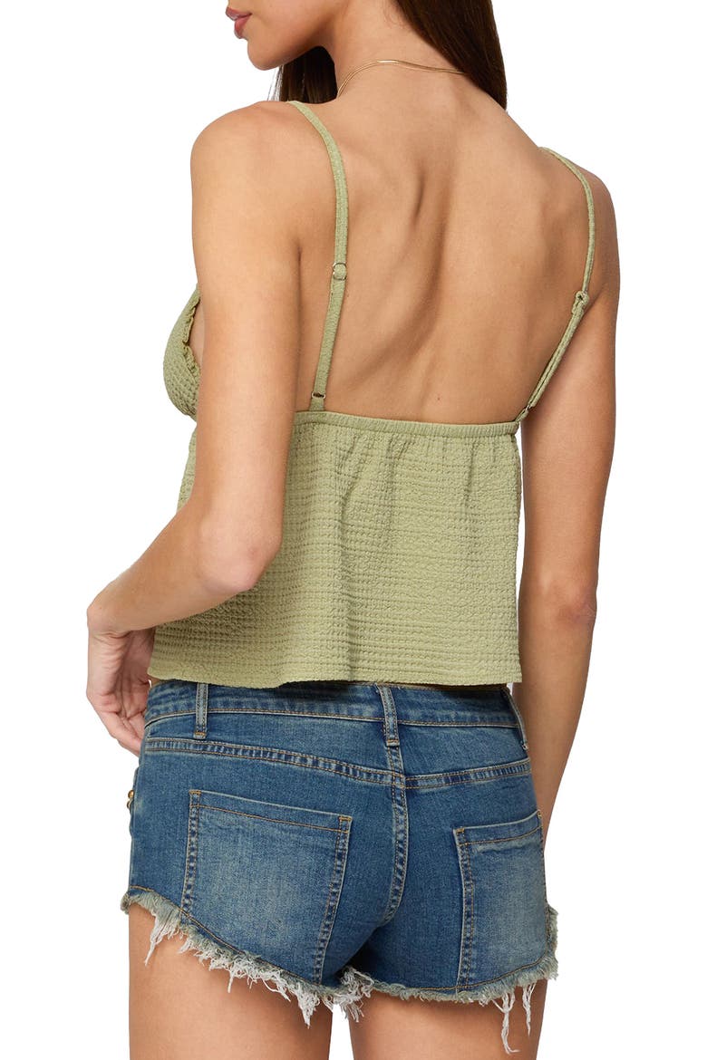 Brianne Textured Babydoll Camisole, Alternate, color, OLIVE