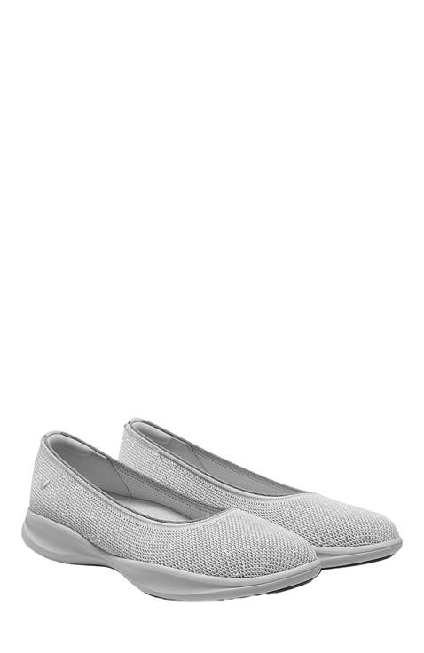Water-Repellent Round-Toe All-Day Sneaker Flats (Izabel)