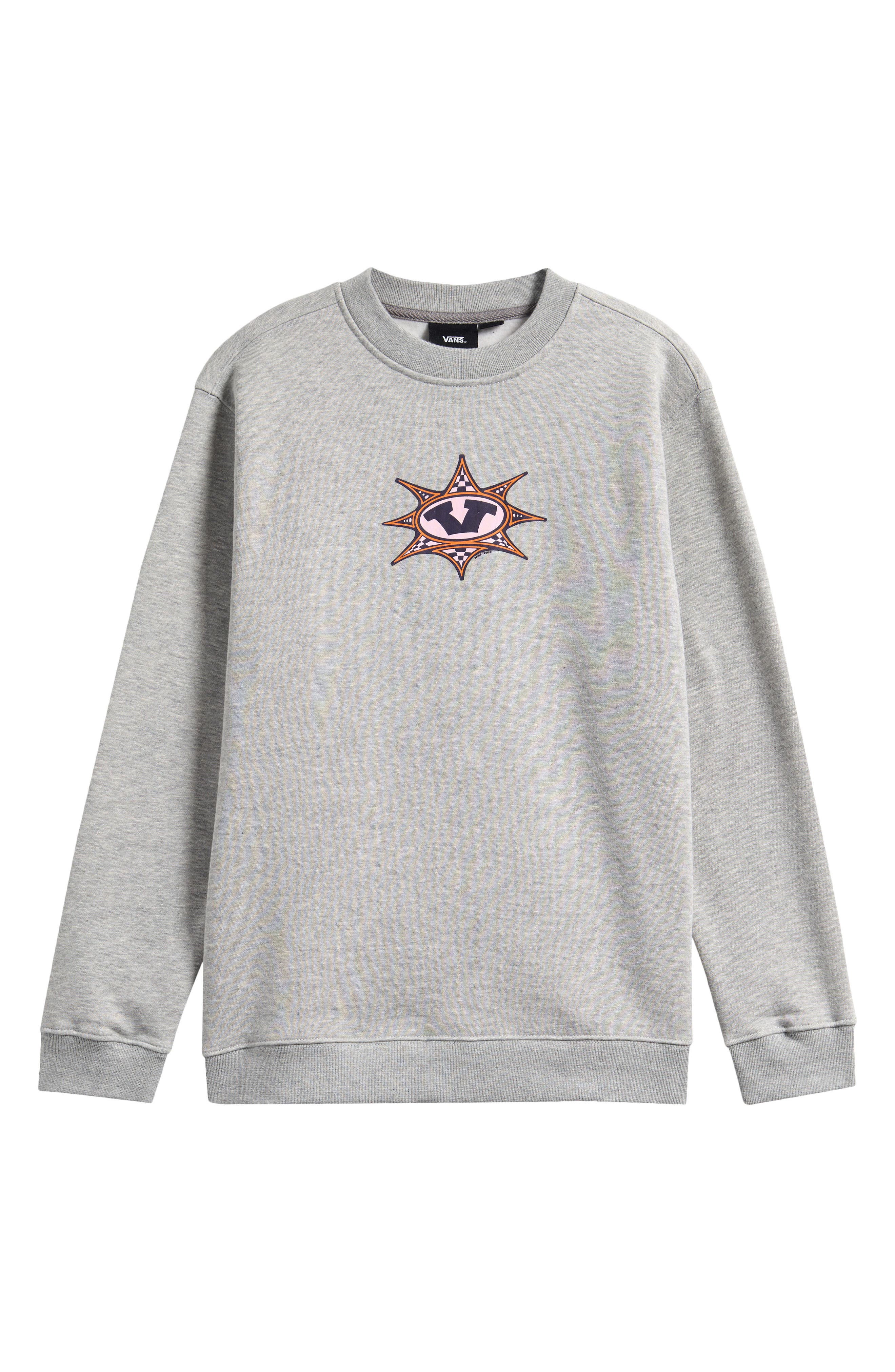 Vans Kids' Star Checker Cement Cotton Blend Sweatshirt