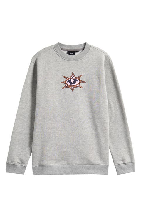 Kids' Star Checker Cement Cotton Blend Sweatshirt (Big Kid)