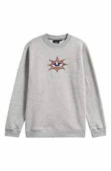Vans Kids' Star Checker Cement Cotton Blend Sweatshirt