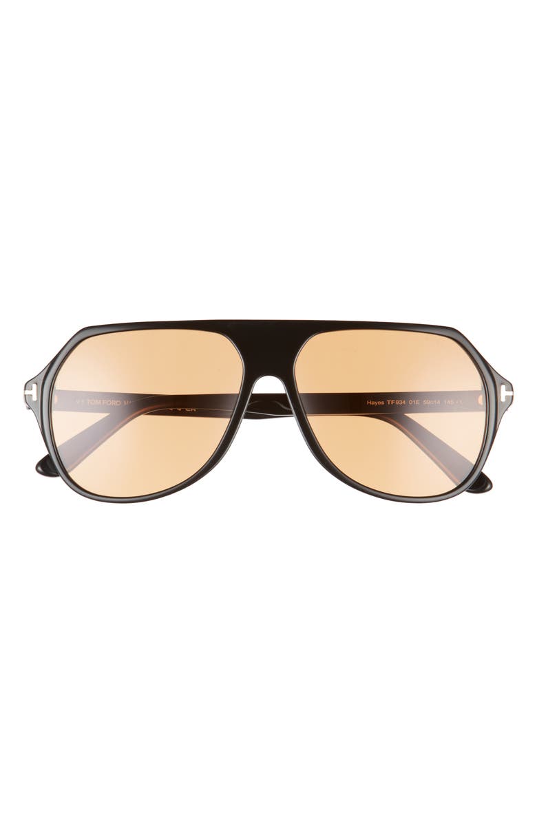 TOM FORD Hayes 59mm Navigator Sunglasses, Main, color,