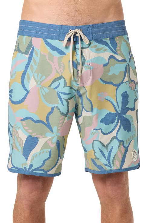 OG Print Scallop Board Shorts
