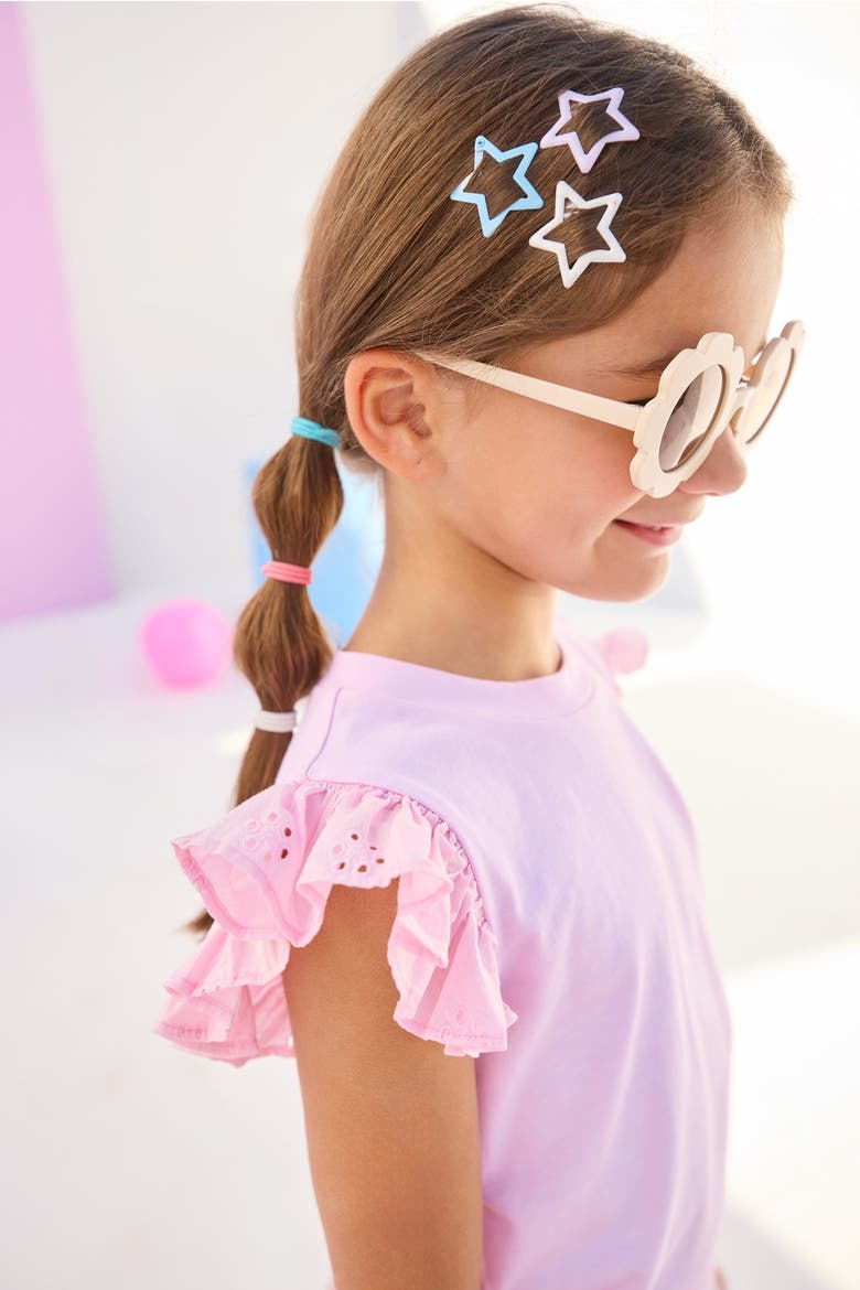 Kids' Knit Eyelet Tank, Alternate, color, Pink