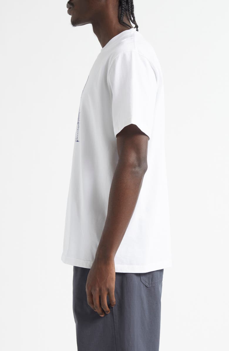 PALMES Towers Graphic T-Shirt, Alternate, color, White