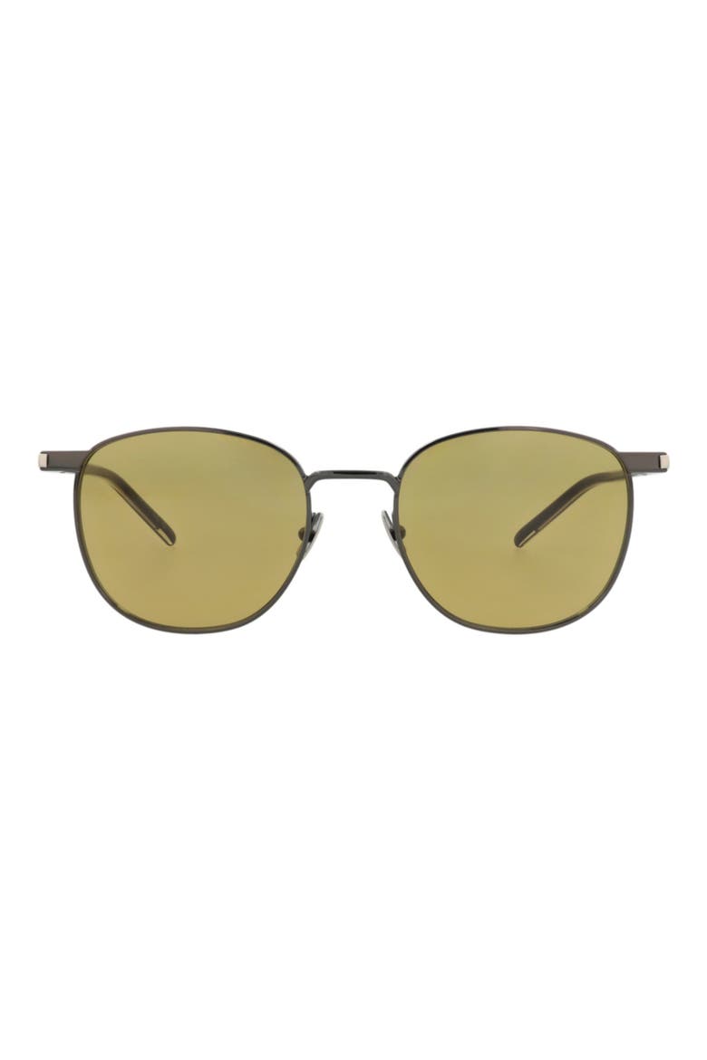 SL 747 Round Sunglasses, Main, color, RUTHENIUM CRYSTAL BROWN