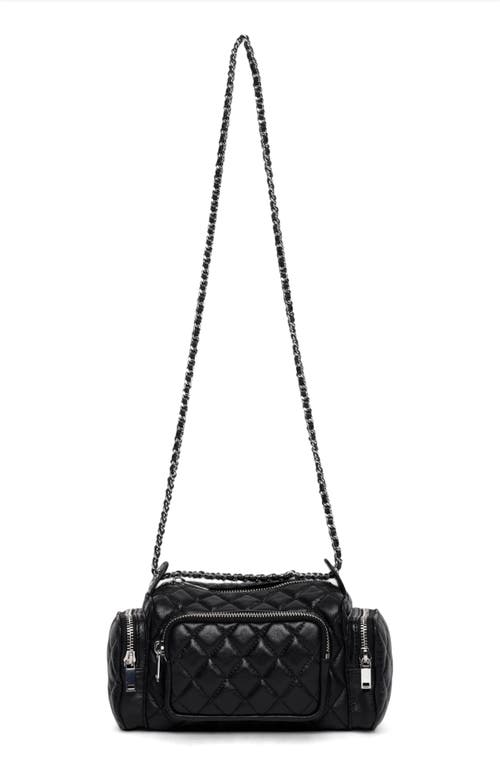 Walter Baker Camden Diamond Quilt Leather Shoulder Bag In Black