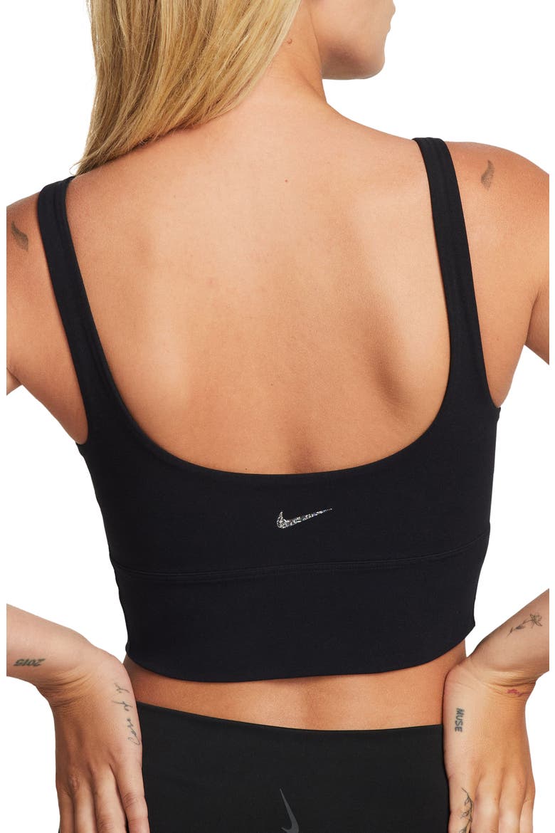Alate Solo Dri-FIT Longline Sports Bra, Alternate, color, BLACK/ IRON GREY