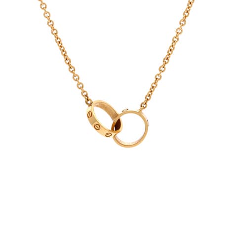 Love Interlocking Necklace 18K Yellow Gold