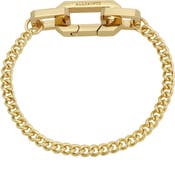 AllSaints Hexagon Link Curb Chain Bracelet