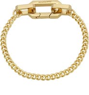 AllSaints Hexagon Link Curb Chain Bracelet